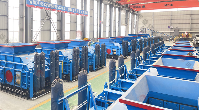 电石破碎机实拍